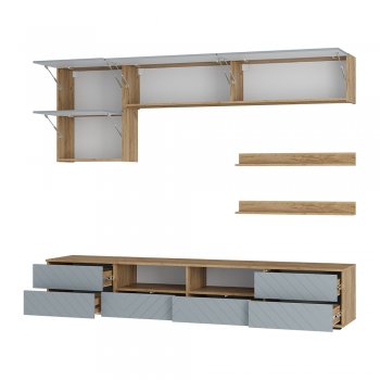 Стенка Камелия ГС-01 шарли бриз (БТС) в Верхней Пышме - verhnyaya-pyshma.mebel-e96.ru