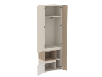 Шкаф для одежды узкий Каспер  (СБК) в Верхней Пышме - verhnyaya-pyshma.mebel-e96.ru