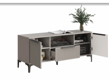 Тумба ТВ на 1350 Кимберли кашемир (Handis) в Верхней Пышме - verhnyaya-pyshma.mebel-e96.ru