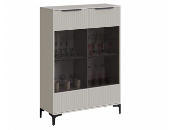 Шкаф со стеклом Кимберли кашемир (Handis) в Верхней Пышме - verhnyaya-pyshma.mebel-e96.ru