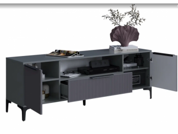 Тумба ТВ на 1650 Кимберли графит (Handis) в Верхней Пышме - verhnyaya-pyshma.mebel-e96.ru