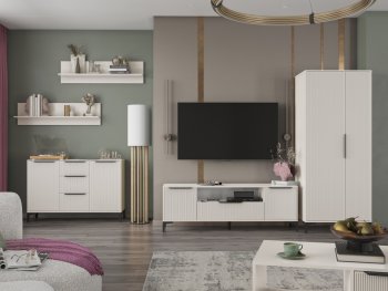 Стенка Кимберли кашемир, модульная (Handis) в Верхней Пышме - verhnyaya-pyshma.mebel-e96.ru