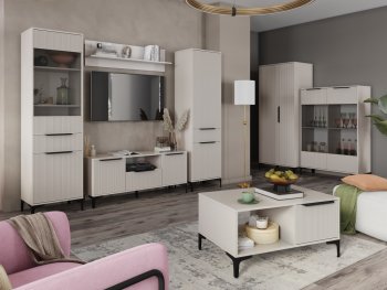 Стенка Кимберли кашемир, модульная (Handis) в Верхней Пышме - verhnyaya-pyshma.mebel-e96.ru