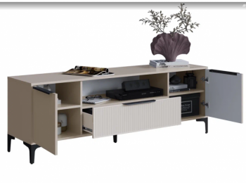 Тумба ТВ на 1650 Кимберли кашемир (Handis) в Верхней Пышме - verhnyaya-pyshma.mebel-e96.ru