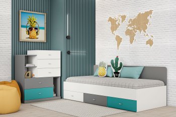 Кровать Клео арт. 010 океан (Диал) в Верхней Пышме - verhnyaya-pyshma.mebel-e96.ru