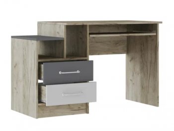 Стол письменный Колибри Лофт серый (Текс) в Верхней Пышме - verhnyaya-pyshma.mebel-e96.ru