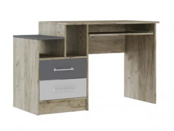 Стол письменный Колибри Лофт серый (Текс) в Верхней Пышме - verhnyaya-pyshma.mebel-e96.ru