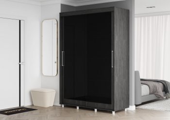 Шкаф-купе 1500 мм Комфорт BLACK EDITION (Стиль) в Верхней Пышме - verhnyaya-pyshma.mebel-e96.ru