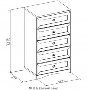 Комод 12 Адель в Верхней Пышме - verhnyaya-pyshma.mebel-e96.ru