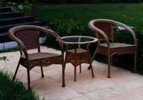 Комплект садовой мебели (стул RC16/стол RT 206) Коричневый в Верхней Пышме - verhnyaya-pyshma.mebel-e96.ru