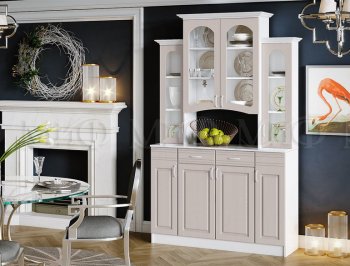 Буфет Констанция 4-х створчатый Мускат (Миф) в Верхней Пышме - verhnyaya-pyshma.mebel-e96.ru