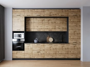 Кухонный гарнитур Крафт 3400 мм (Санвут) в Верхней Пышме - verhnyaya-pyshma.mebel-e96.ru