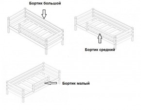 Кровать 2-х ярусная Сонечка с бортиками (лестница наклонная) в Верхней Пышме - verhnyaya-pyshma.mebel-e96.ru