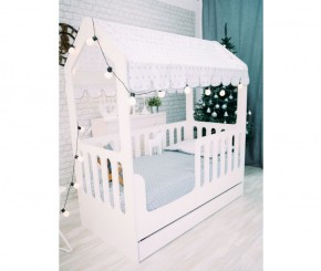 Кровать-домик детская с ящиком 800*1600 (Белый) в Верхней Пышме - verhnyaya-pyshma.mebel-e96.ru