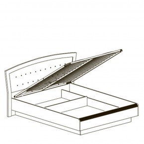 Кровать двойная 1600 с ПМ Афины 368 (Яна) в Верхней Пышме - verhnyaya-pyshma.mebel-e96.ru