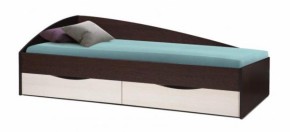 Кровать одинарная Фея - 3 асимметричная 1900х800 (венге) (Олм) в Верхней Пышме - verhnyaya-pyshma.mebel-e96.ru