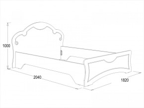 Кровать Ольга-10 МДФ (1600) в Верхней Пышме - verhnyaya-pyshma.mebel-e96.ru