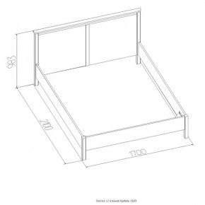 Кровать Шерлок 1800 орех 1600*2000 в Верхней Пышме - verhnyaya-pyshma.mebel-e96.ru