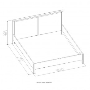 Кровать Шерлок 900 дуб сонома 900*2000 в Верхней Пышме - verhnyaya-pyshma.mebel-e96.ru