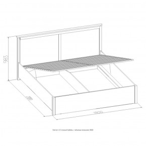 Кровать Шерлок с ПМ 1400 дуб сонома 1400*2000 в Верхней Пышме - verhnyaya-pyshma.mebel-e96.ru