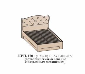 Кровать ЭЙМИ с подъемным механизмом КРП-1701 Бодега белая/патина серебро (1200х2000) в Верхней Пышме - verhnyaya-pyshma.mebel-e96.ru | фото