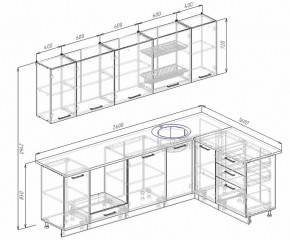 Кухонный гарнитур угловой Бланка 2600х1600 в Верхней Пышме - verhnyaya-pyshma.mebel-e96.ru