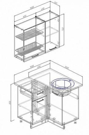 Кухонный гарнитур угловой Сатин 1000*1000 в Верхней Пышме - verhnyaya-pyshma.mebel-e96.ru