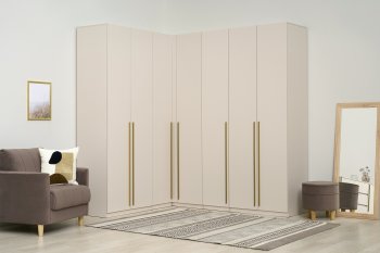 Гардеробная/шкаф 2200*1706 мм Ларго №3 Кашемир (Миф) в Верхней Пышме - verhnyaya-pyshma.mebel-e96.ru