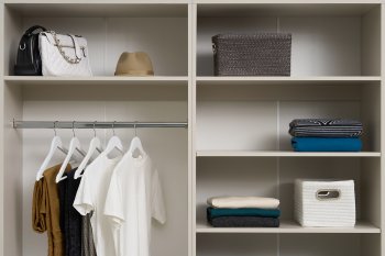 Гардеробная/шкаф 4000 мм Ларго №1 открытая Кашемир (Миф) в Верхней Пышме - verhnyaya-pyshma.mebel-e96.ru