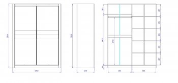 Шкаф-купе 1750 мм 2-х дверный Лацио (СБК) в Верхней Пышме - verhnyaya-pyshma.mebel-e96.ru