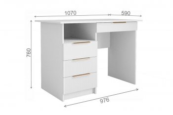 Стол Лавис СТД 1070.1 белый/белый софт (ДСВ) в Верхней Пышме - verhnyaya-pyshma.mebel-e96.ru