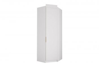 Шкаф угловой Лавис ШДУ 765.1 белый софт/ручка золотая (ДСВ) в Верхней Пышме - verhnyaya-pyshma.mebel-e96.ru