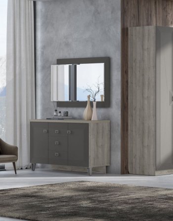 Спальный гарнитур Лежер модульный, холст вулканический (СанТан) в Верхней Пышме - verhnyaya-pyshma.mebel-e96.ru