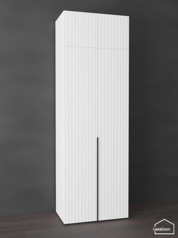Шкаф с антресолью 800 мм Linnea MHR-2A-1 2450х800х510 (Белый-М 11.1.1) в Верхней Пышме - verhnyaya-pyshma.mebel-e96.ru