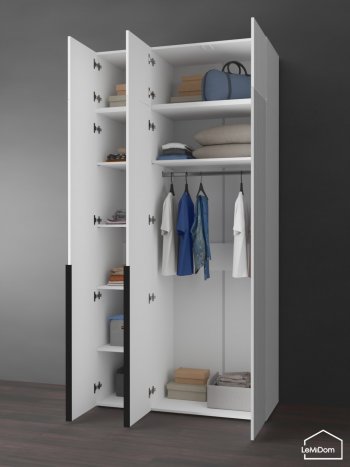 Шкаф с антресолью 1200 мм Linnea MHR-3A-1 2450х1200х510 (Белый-М 11.1.2) в Верхней Пышме - verhnyaya-pyshma.mebel-e96.ru