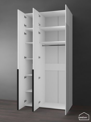 Шкаф с антресолью 1200 мм Linnea MHR-3A-1 2450х1200х510 (Белый-М 11.1.2) в Верхней Пышме - verhnyaya-pyshma.mebel-e96.ru