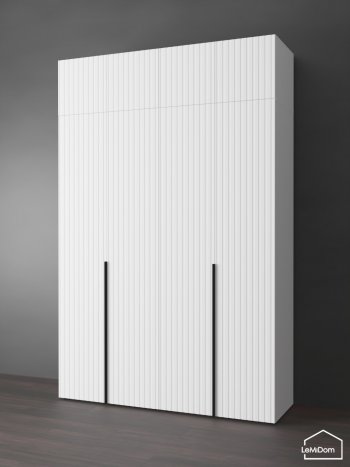 Шкаф с антресолью 1600 мм Linnea MHR-4A-1 2450х1600х510 (Белый-М 11.1.1) в Верхней Пышме - verhnyaya-pyshma.mebel-e96.ru