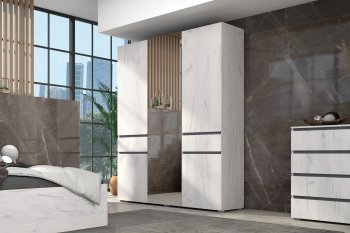 Шкаф 1600 мм Лиана графит (Зарон) в Верхней Пышме - verhnyaya-pyshma.mebel-e96.ru