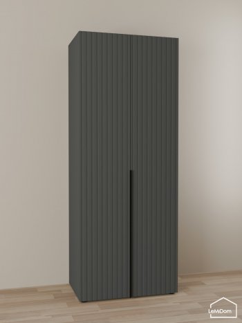 Шкаф Linnea MHR-2 2050х800х510 (Графит-М 11.1.25) в Верхней Пышме - verhnyaya-pyshma.mebel-e96.ru