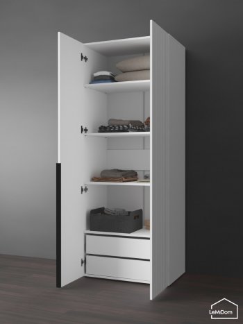 Шкаф Linnea MHR-2-4 2050х800х510 (Белый-М 11.1.2) в Верхней Пышме - verhnyaya-pyshma.mebel-e96.ru