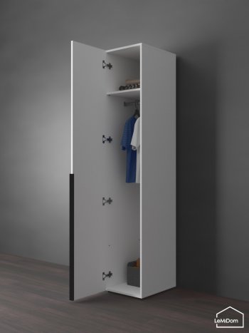 Шкаф Linnea MHR-1 2050х400х510 (Белый-М 11.1.1) в Верхней Пышме - verhnyaya-pyshma.mebel-e96.ru