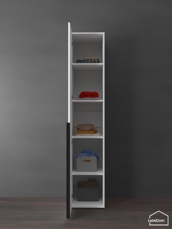 Шкаф Linnea MHR-1-2 2050х400х510 (Белый-М 11.1.2) в Верхней Пышме - verhnyaya-pyshma.mebel-e96.ru