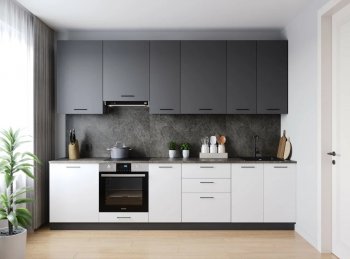 Кухонный гарнитур высокий Лофт 3000 мм (Санвут) в Верхней Пышме - verhnyaya-pyshma.mebel-e96.ru