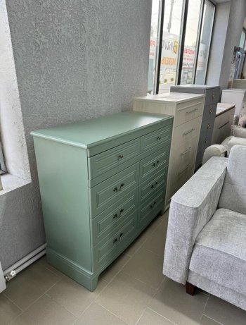 Комод 8 ящиков Лорето, зеленый самшит (БМ) в Верхней Пышме - verhnyaya-pyshma.mebel-e96.ru