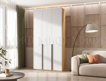 Шкаф 1200 мм Марвэл крафт/белый (Миф) в Верхней Пышме - verhnyaya-pyshma.mebel-e96.ru