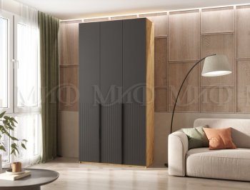Шкаф 1200 мм Марвэл крафт/графит (Миф) в Верхней Пышме - verhnyaya-pyshma.mebel-e96.ru