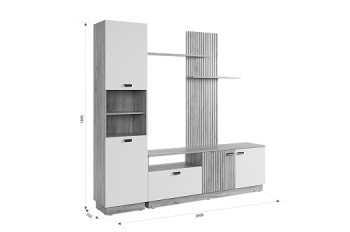 Стенка Моди К1 (Мебельсон) в Верхней Пышме - verhnyaya-pyshma.mebel-e96.ru