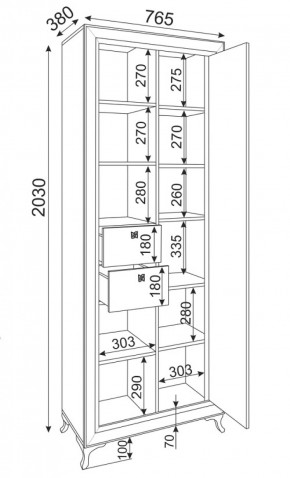 Библиотека Саванна М21 (Риннер) в Верхней Пышме - verhnyaya-pyshma.mebel-e96.ru