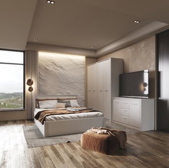 Спальный гарнитур Монако Кашемир (модульный) (БТС) в Верхней Пышме - verhnyaya-pyshma.mebel-e96.ru