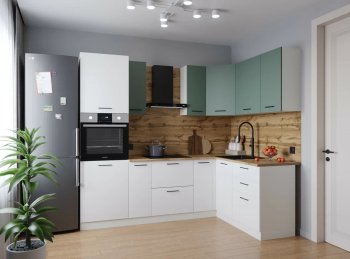 Угловой кухонный гарнитур Муссон 2400*1600 мм Sanvut в Верхней Пышме - verhnyaya-pyshma.mebel-e96.ru